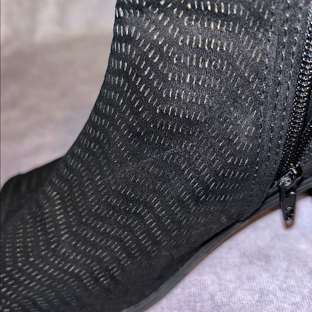 TIME and TRU Suede Peep-Toe Heeled Boots - Picture 14 of 14